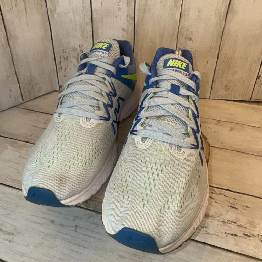 Nike Zoom Winflo 3 Womens US Size 10.5 EUR 42.5 831562-411 Running Shoes White